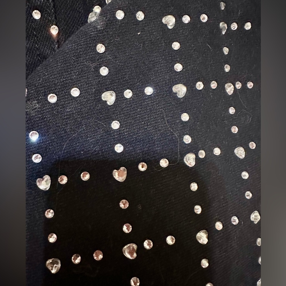 Topshop Strait Rhinestone Jeans - Picture 8 of 11